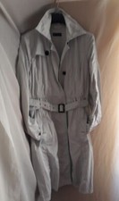 TRENCH DONNA IMPERMEABILE CARACTERE COL. BIANCO COME NUOVO