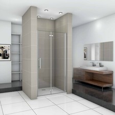 Aica porta per nicchia box doccia apertura pieghevole  libro vetro temperate