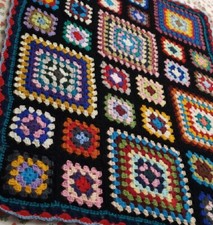 Coperta fatta a mano, plaid, granny square, copertina nonna, blanket crochet