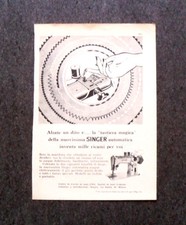 L569- Advertising Pubblicità -1957- SINGER TASTIERA MAGICA , AUTOMATICA