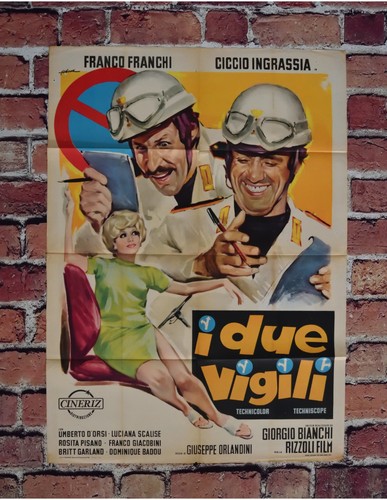 Manifesto due vigili urbani - vigili,