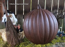 OGGETTO ZUCCA RUSTICO FIENILE CERAMICA (GRANDE) -NUOVO CON SCATOLA- DARE ALL'AUTUNNO UN BENVENUTO IMPRESSIONANTE