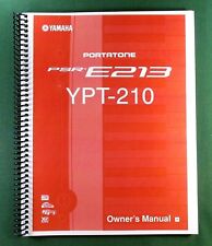 Yamaha PSR-E213 YPT-210 Instruction Manual: 72 Pages & Protective Covers!