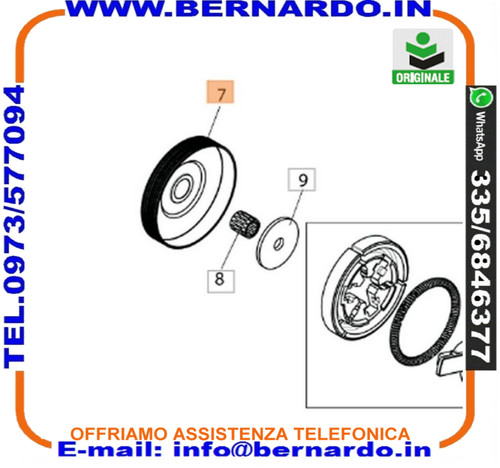 Campana frizione pignone - campana,