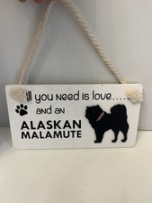 Targa Insegna Cane Alaskan