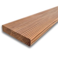 Pavimento in legno termotrattato decking esterno in pino 11,5x2,2 cm, da 1 a 4 m