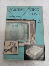BOLLETTINO TECNICO GELOSO n 83 AUTUNNO INVERNO 1961 Televisione TV GTV 1010 1044