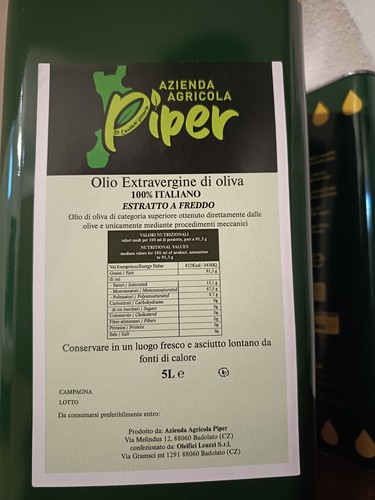 Olio extravergine oliva - di,