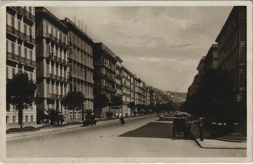 Cartolina cpa napoli - cartolina, viale