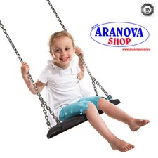 Seggiolino per altalena  "Comfort--Kbt" -colore nero- certificato Tuv  