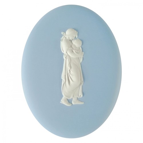 Wedgwood blue jasper plaque - jasper,
