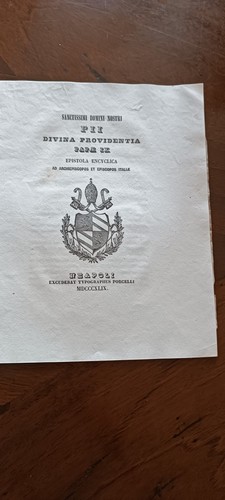 Pio epistola encyclica - epistola,