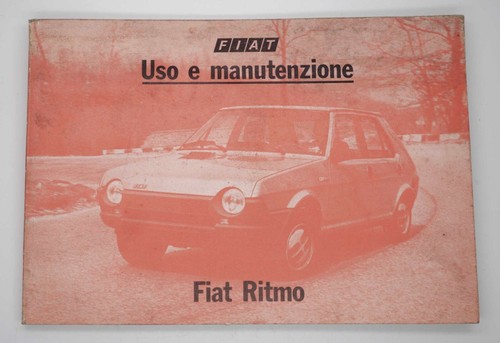 Fiat ritmo 1981 - fiat, libretto