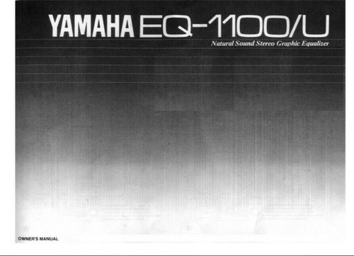 Yamaha 1100 equalizzatore - yamaha, eq-1100