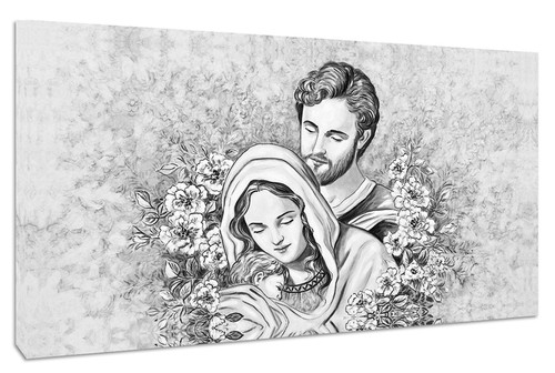 Quadro moderno sacra famiglia - moderno,