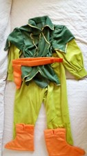 Peter Pan Vestito Carnevale 2/3 Anni Senza Cappello Pari al Nuovo Made in Italy