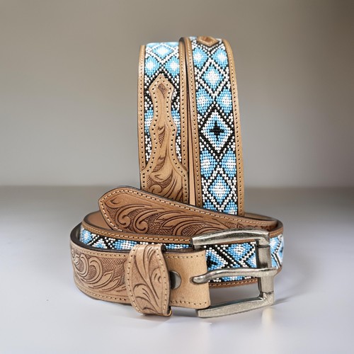 Cintura western con perline