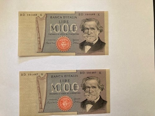 Banconote mille lire - banconote,