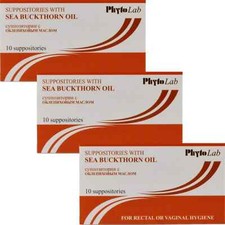 Supposte di olio di olivello spinoso (30 pezzi) - Prodotto tutto naturale USA - Облепиха