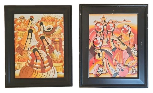 Acquerelli vintage indonesiani