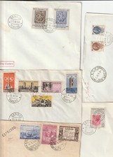 LOTTO 10 FDC DIVERSE 1958-63