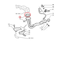 Fiat Marea EXHAUST PIPE SEAL -