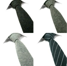 Uomo Lana Cravatta Tweed