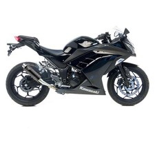 TERMINALE SCARICO COMPLETO LEOVINCE GP CORSA BLACK KAWASAKI NINJA 300 R 2013
