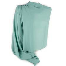 Stola verde chiaro salvia cerimonia donna elegante foulard coprispalle scialle