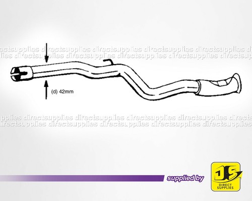 Tubo scarico peugeot 106 5 - scarico,