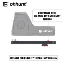 ohhhunt Red Dot Mount adatto per Holosun 407C 507C 508T RMR/SRO mirino adatto per Glock 17 19 26
