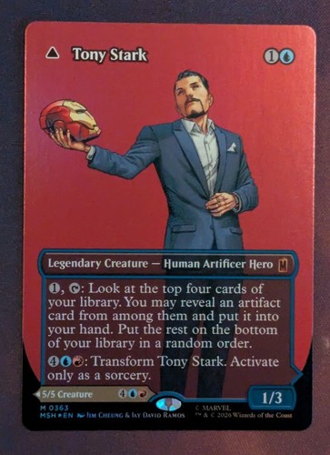 Mtg tony stark foglio - tony, (foglio