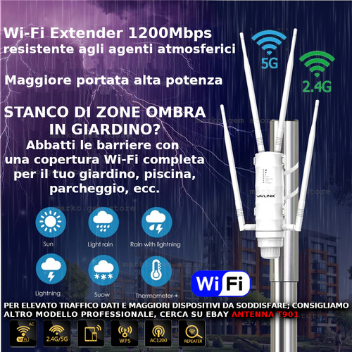 Ripetitore segnale wifi ac1200 - ripetitore,