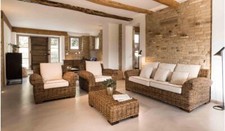Salotto Rattan Naturale Da