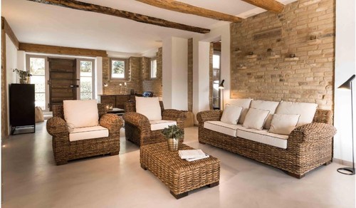 Salotto rattan naturale - salotto,