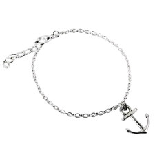 Bracciale con Ancora ancoretta Argento portafortuna mare Uomo Donna braccialetto