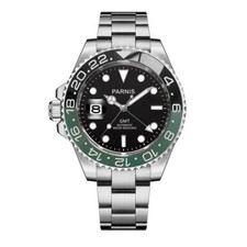 PARNIS Vetro Zaffiro Uomo 40mm