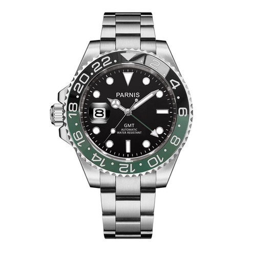 Parnis vetro zaffiro uomo - zaffiro, 40mm