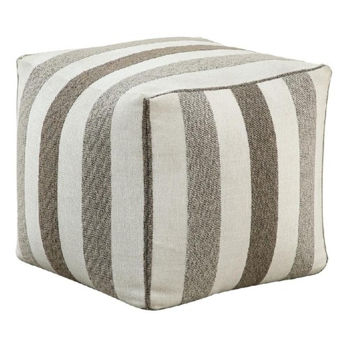 Modern pouf ottoman - ottoman-, white