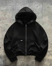 Men black zip hoodie - zip-up,