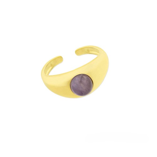 Anello basic ametista - anello,