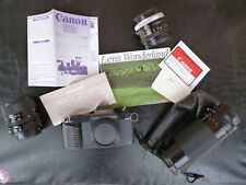 Canon T50, Canon FD 50mm f 1.8, zoom Canon FD 35-70mm, zoom POLAR 80-200mm