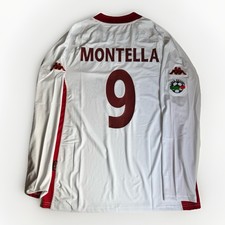 Maglia Montella 9 AS Roma 2001/02 Long Sleeves Vintage Retro Taglia L-XL