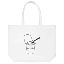 'Cup of Yogurt' Tote Shopping