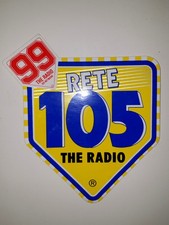 Adesivo Vintage Radio Rete 105