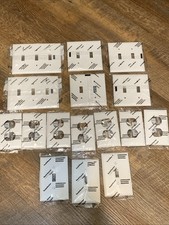 Lotto di 16 copri interruttori P&S Trademaster bianchi TPJ1-W TP8-W TP3-W TP2-W