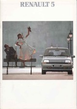 Catalogue / Brochure Renault 5 08/1989 Belgique en français
