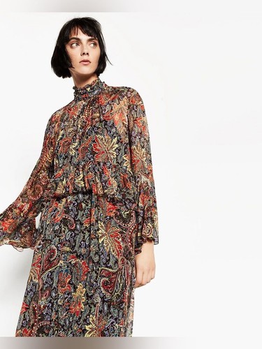 Abito midi zara donna - midi, paisley