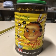 Scatola Latta Tin Box Mexico Caffè Passalacqua 1966 Vintage 