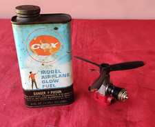 COX MOTORE GLOW 49 CON LATTA OROIGINALE CARBURANTE VINTAGE ANNI 60/70